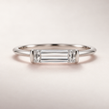 The Lunemere East-West Baguette Natural Diamond Ring