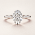 The Mirecourt Oval Natural Diamond Ring