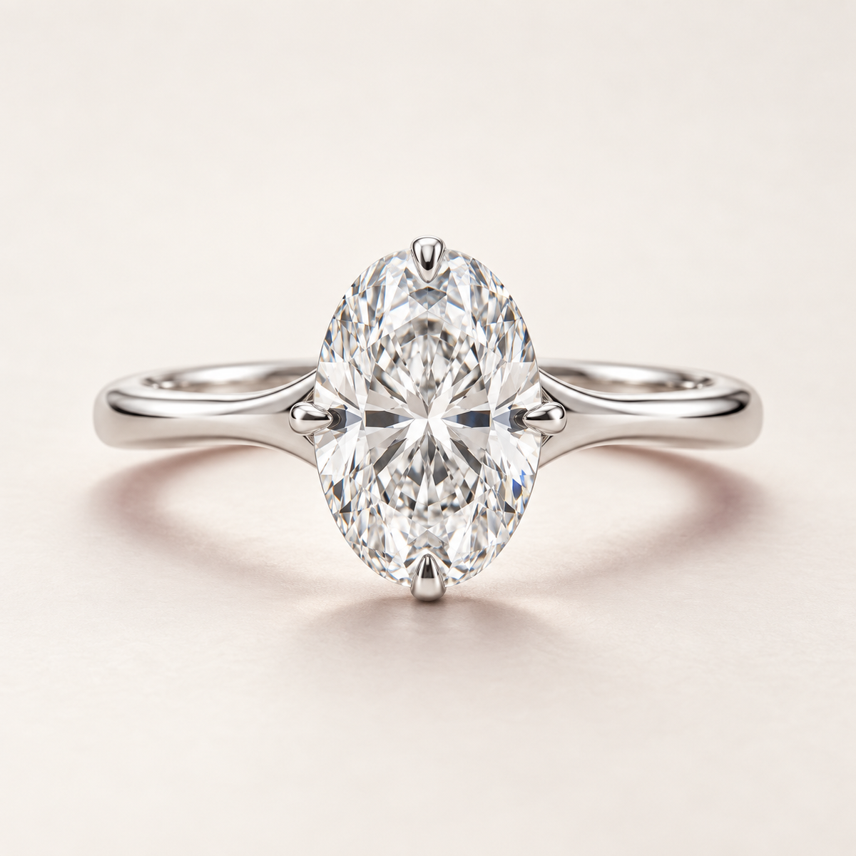 The Mirecourt Oval Natural Diamond Ring